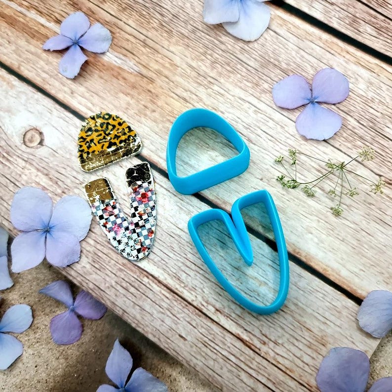 U-Shape Polymer Clay Cutter #1 - Two-Piece Design, Single Size or Set image 6