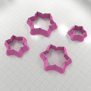 Flower Metal Clay Cutters Plastic Cutters SweetyBijou Tools
