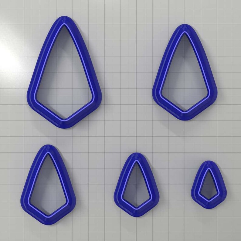 Drops Clay Cutters #7 Plastic Cutters SweetyBijou Tools
