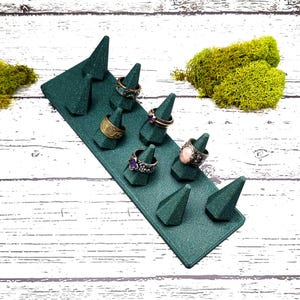 9 Fingers - Tilt Display for Rings - Alpine Green Display for Rings SweetyBijou Tools