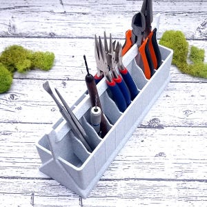 Ultimate Pliers Holder - White Marble Tools Organizer SweetyBijou Tools