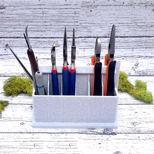 Pliers Small Holder - White Marble Tools Organizer SweetyBijou Tools