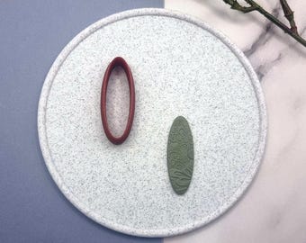 Oval 6:2 Polymer Clay Cutter - 1-6 cm, Single Size or Set of 11