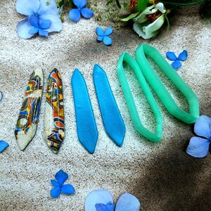Ohrringausstecher aus Polymerclay, Paar Nr. 19 – 6 cm Bild 6