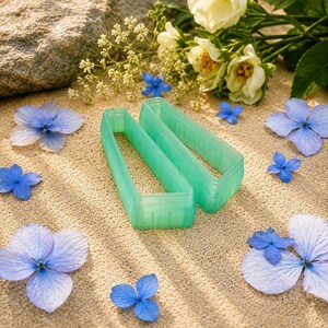 Slanted Bar Polymer Clay Earring Cutter Pair #2 - 6 cm image 9