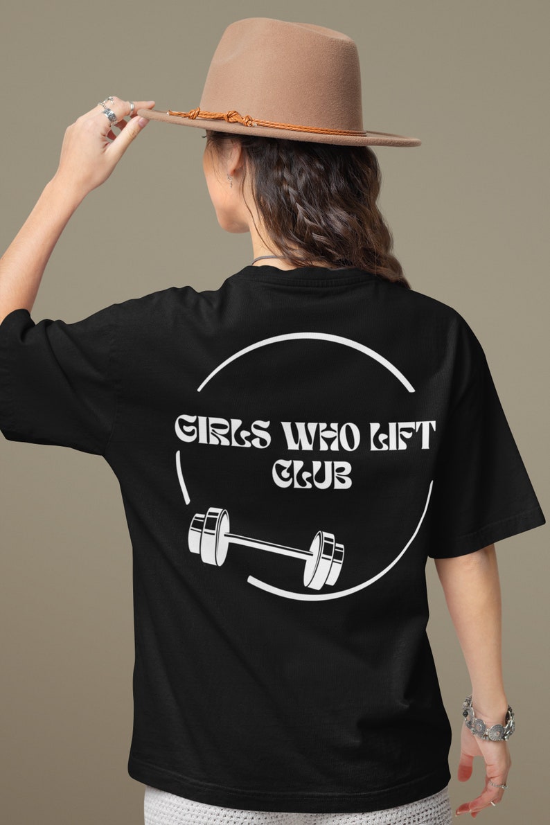 Girls who Lift club Cute tshirt, Weightlifting shirt for her, Best gift for wife that lift, Girl who lift weights tshirt, Muscle mommy gift, image 1