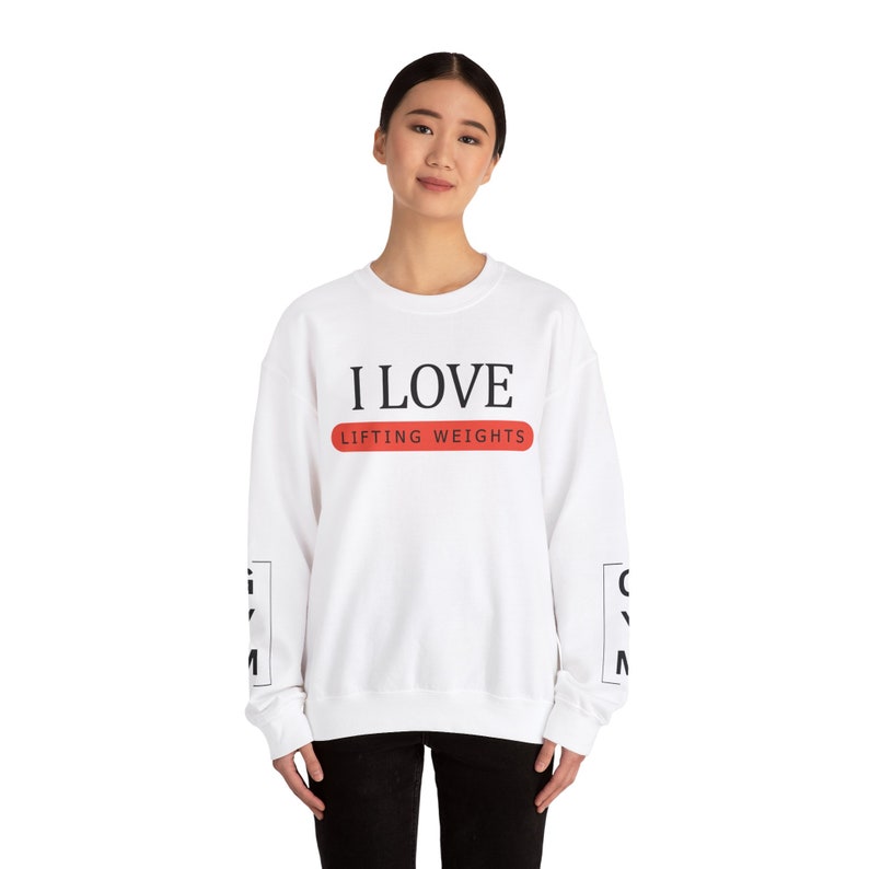 Love Weightlifting, Gym Sweatshirt, Longsleeve Design, Custom Gym Shirt