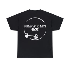 Girls who Lift club Cute tshirt, Weightlifting shirt for her, Best gift for wife that lift, Girl who lift weights tshirt, Muscle mommy gift, image 5