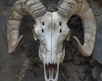 Crâne de chèvre naturel