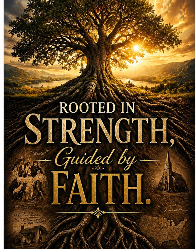 Rooted In Strength Rooted in Strength, Guided by Faith 2™ | Inspirational Christian Wall ...
