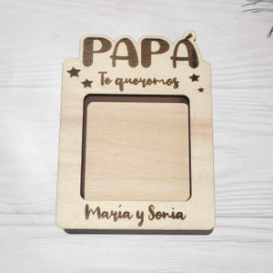 Diseño marco fotos svg papá , marco fotos papá corte láser. portafotos papá SVG. portafotos laser cut en español