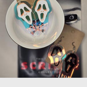 Scream Inspired Scary Face Earrings