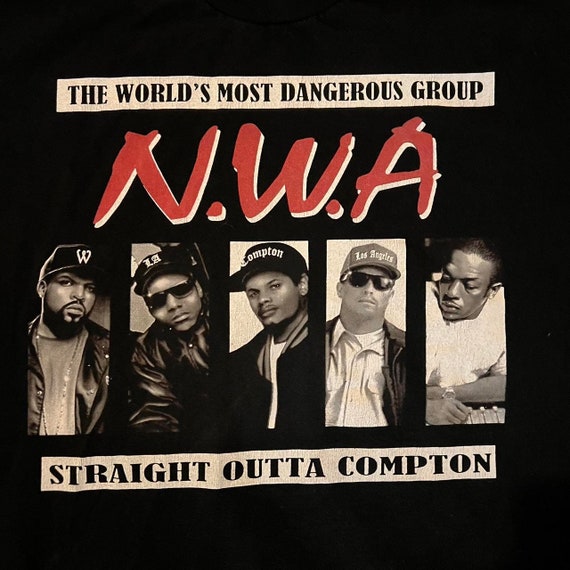 NWA Straight Out Of Compton Vintage 90's Tee 2XL … - image 4
