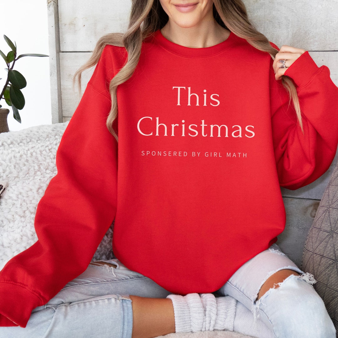 Math Sweaters Girl Math Christmas Sweatshirt Funny Tiktok Trend Gift Trendy Girl Math ...