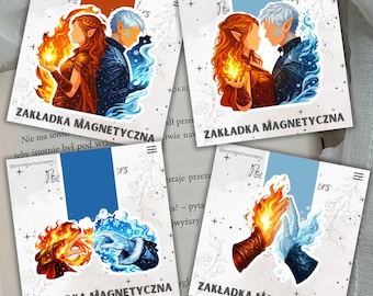 Fantasy Assassin Magnetic Bookmarks, Strong Heroine, Magic Kingdom Inspired, Bookish Gift for Readers