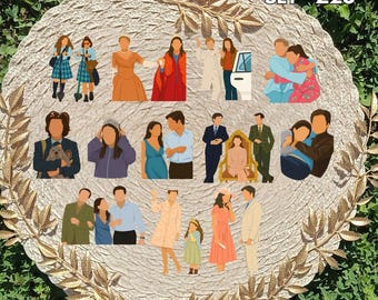 Princess Diaries Inspired Sticker Pack | Mia, Michael & Genovia Fan Art Vinyl Stickers