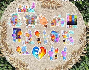 Elemental Inspired Sticker Pack | Ember & Wade Fan Art Vinyl Stickers