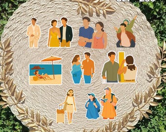 People We Meet on Vacation Inspired Sticker Pack | Alex & Poppy Fan Art Vinyl Stickers