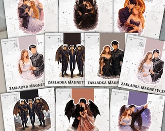 Fantasy Romance Magnetic Bookmarks, Fae Court Inspired, Enemies to Lovers, Bookish Gift for Readers
