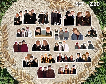 Wizard School Inspired Sticker Pack | Magic Trio Fan Art Vinyl Stickers