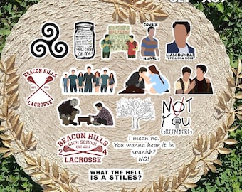 Teen Wolf Inspired Sticker Pack | Scott, Stiles & Lydia Fan Art Vinyl Stickers