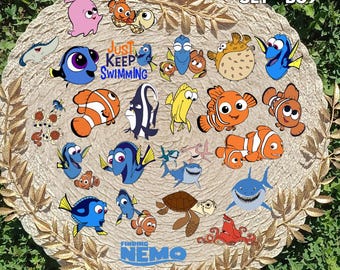 Finding Nemo Inspired Sticker Pack | Nemo & Dory Fan Art Vinyl Stickers