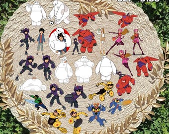Big Hero 6 Inspired Sticker Pack | Baymax & Hiro Fan Art Vinyl Stickers