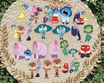 Inside Out Inspired Sticker Pack | Joy, Sadness & Anger Fan Art Vinyl Stickers