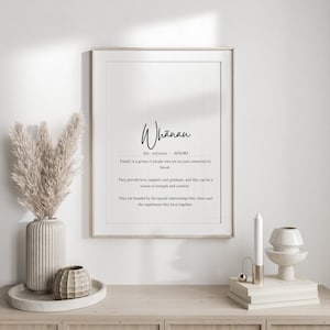 Whānau (Family) | Definition Digital Download | Te Reo Māori Wall Art | Home Decor | Kiwiana | Kiwi | aotearoa