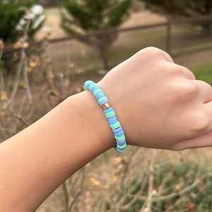 Clay bead bracelet