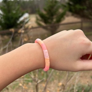 Clay bead bracelet