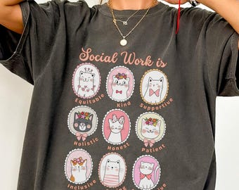 Social Worker Shirt, New Social Worker Gift, Cute School Social Worker Shirt, Coworker Lsw Gift, Msw Gift, Lcsw Gift, Grad Student LMSW Tee