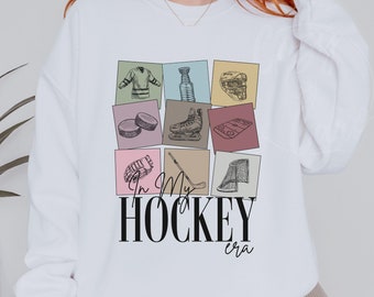 In My Hockey Era Sweater, Hockey Player Era Hoodie Taylor Fan Gift Tee, Goalie Sweatshirt Music Lover, Ice Hockey Coach T Shirt 2025 Gameday