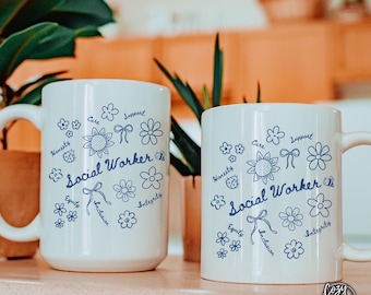 Social Worker Mug, New Social Worker Gift, School Social Worker Cup, Coworker Lsw Gift, Msw Gift, Lcsw Gift, Grad Student LMSW Cup