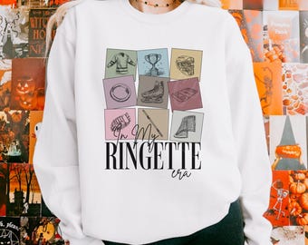 Bluza z kapturem „W mojej erze Ringette”, bluza z kapturem „Ringette Player Era” z prezentem dla fana Taylor, sweter bramkarza dla miłośnika muzyki, koszulka trenera Ringette z 2025 roku