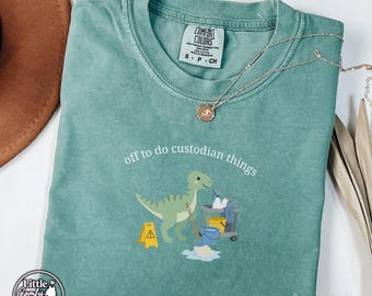Divertente maglietta per bidello, regalo per bidello, maglietta per personale addetto alle pulizie, magliette per bidello scolastico, regalo per bidello scolastico, maglietta di apprezzamento per il bidello