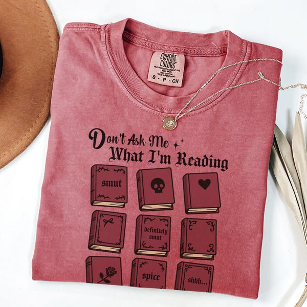 Funny Spicy Book Shirt, Dark Romance Humor, Subtle Smut Reading Tee, Booktok Merch Gift, Womens Spicy Literature TShirt, Bookish Tee