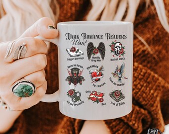 Funny Dark Romance Reader Mug, Gift for Bookish Wife, Booktok Merch, Spicy Book Club Gift, Smut Reading Gift, Best Friend Romantasy Cup