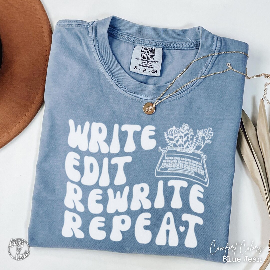 Funny Writing Shirt, Comfort Colors Novelist Shirt, Gifts for Writers ...