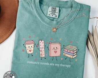 Maglietta per amanti dei romanzi rosa, regalo romantico per la mamma, maglietta divertente per il club del libro romantico, maglietta per chi legge storie d'amore, regalo per i topi di biblioteca