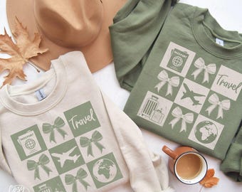 Boho Traveler Sweatshirt, Travel Lover Gift, Hippy Clothes, Travel Gifts for Her, Airplane Mode, Vacation Shirt Vacay Mode Crewneck Passport