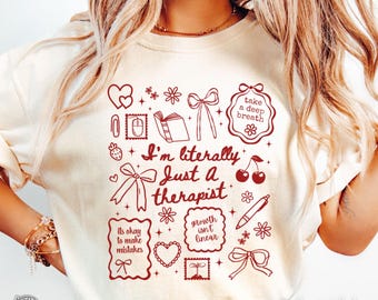 Therapist T-Shirt, New Therapist Gift, Therapy is my Jam, Psych Grad, Mental Health Counselor, Psychotherapist, Clinical Psychologist Tee