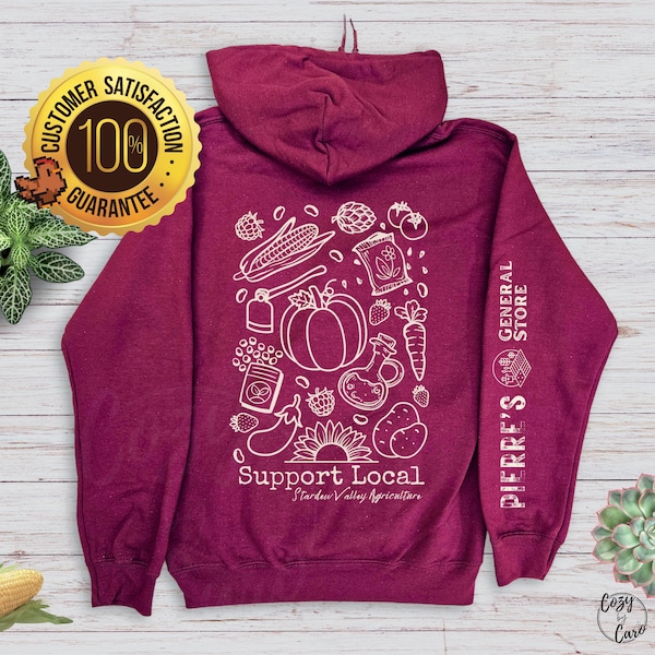 Stardew Pierre's General Store Sweatshirt Unique Farm SDV Shirt Christmas Gift for Gamer Girl, Retro Pelican Town Valley 1.6 Farmer Size 5XL