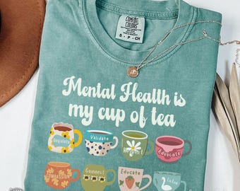 Mental Health Shirt, ADHD Anxiety T-Shirt, Mental Health Counselor, Social Worker, Mental Health Awareness, Psych Grad, Psychologist TShirt