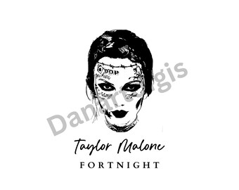 Taylor Swift fortnight tattoos malone tortured poets department png svg instant download