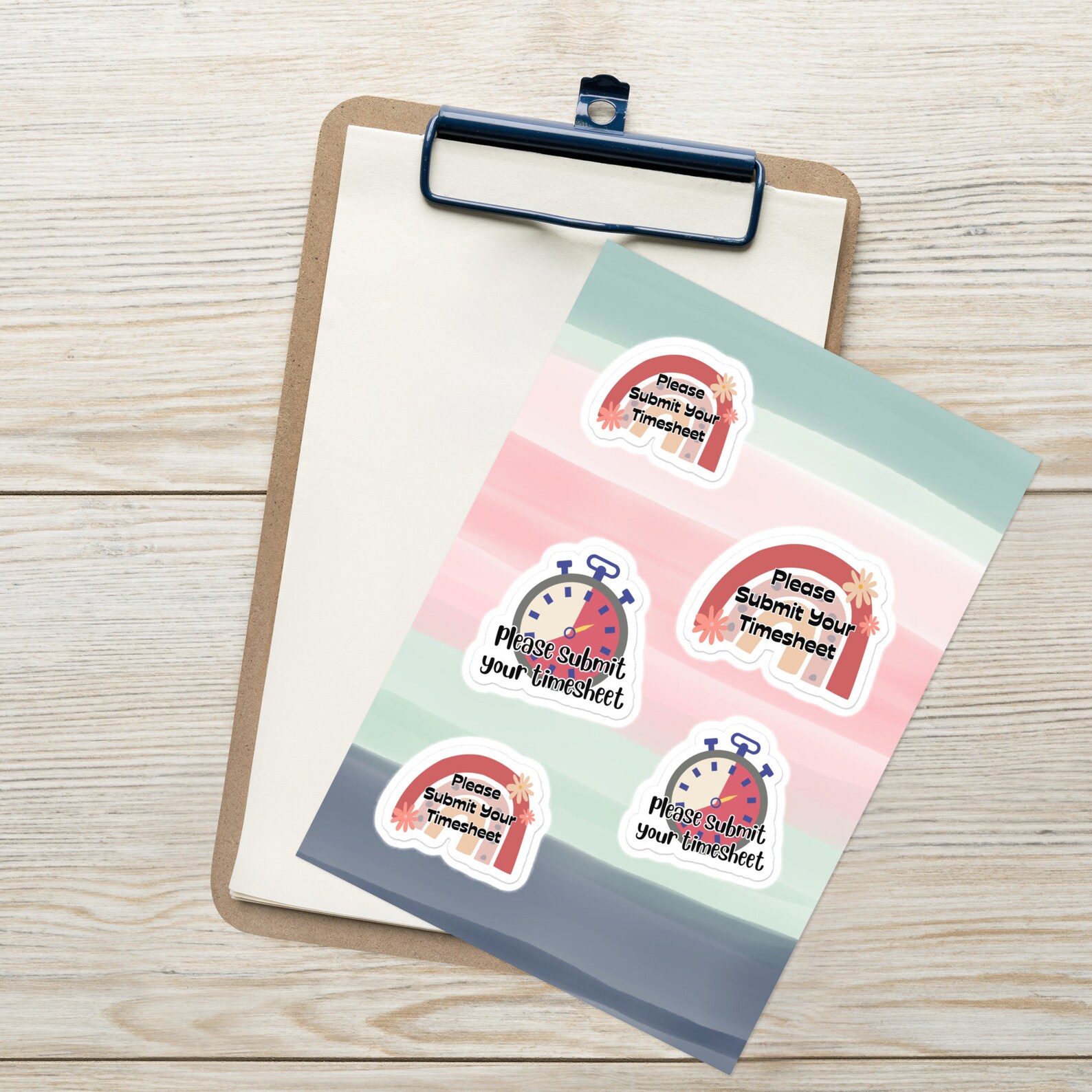 Please submit your timesheet sticker sheet etsy