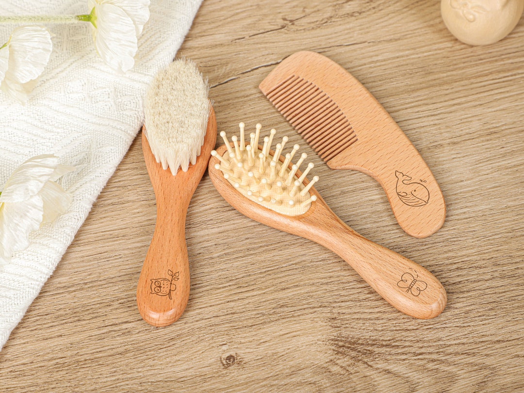 Cradle Cap Baby Hair Brush And Comb Set Baby Girl Baby Hair