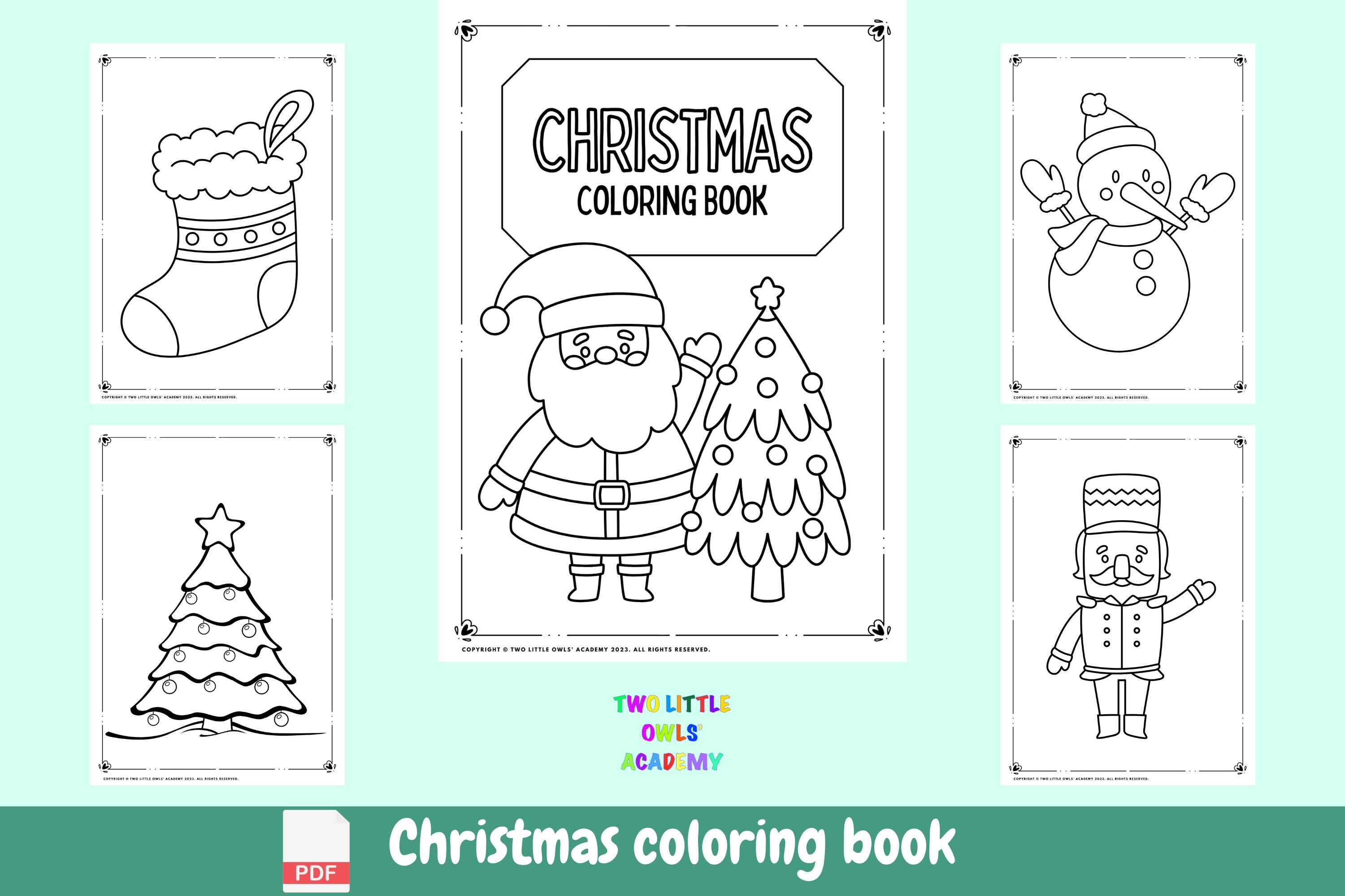 Christmas Coloring Book - Etsy