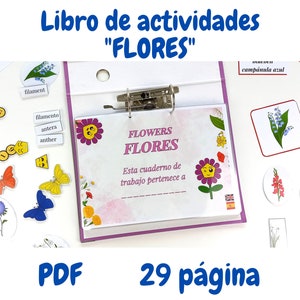 Flowers Activity Book: Montessori Homeschool Printable (PDF)