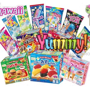 DIY Süßigkeiten, Naschpakete, Kits de bonbons Kit de fabrication de gélatines Bonbons éducatifs Kits d'artisanat japonais / Assemblage d'aliments / Avec message personnalisé